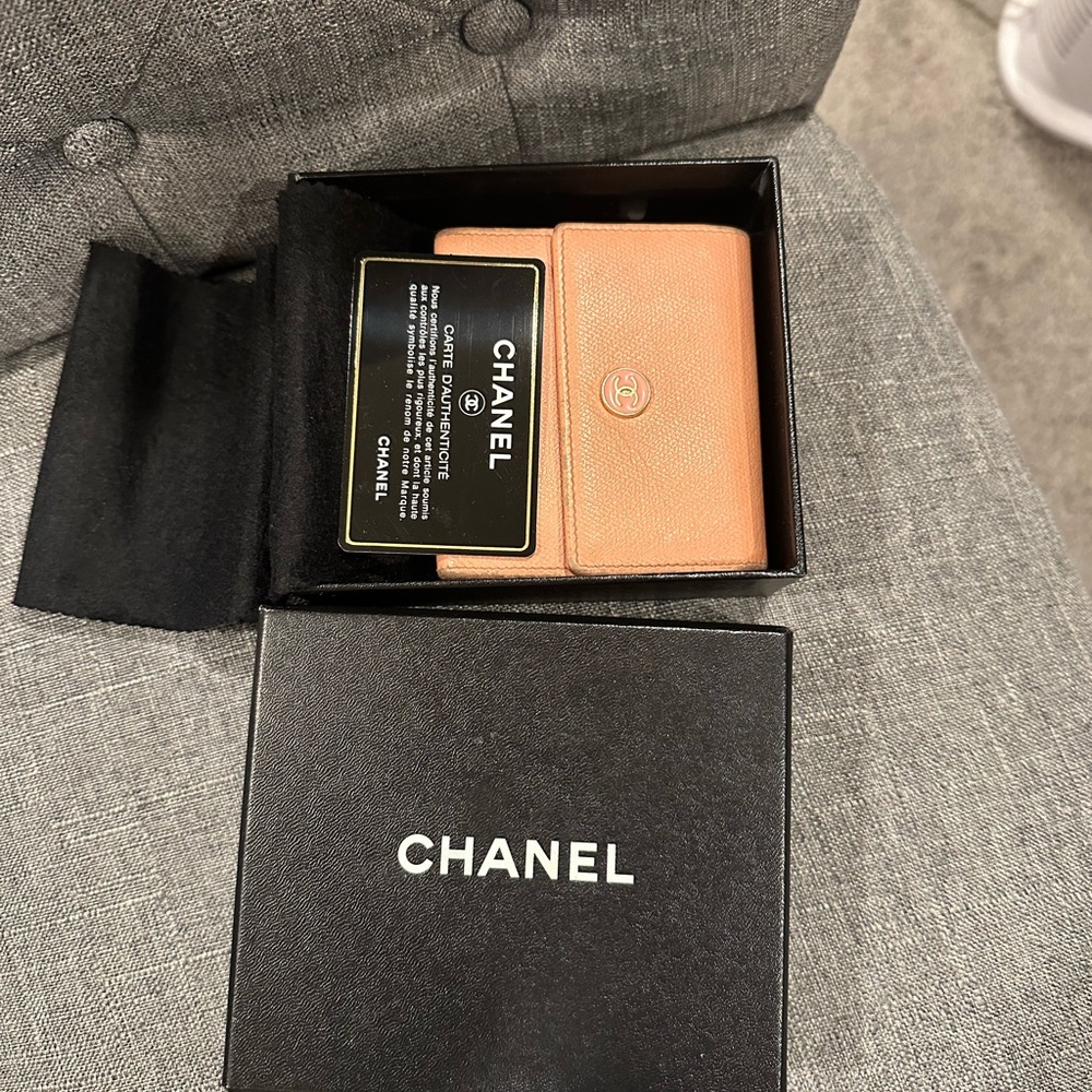 Chanel Peach Wallet